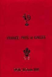 Programme officiel VIP du match France vs Pays de Galles du 18 février 1989