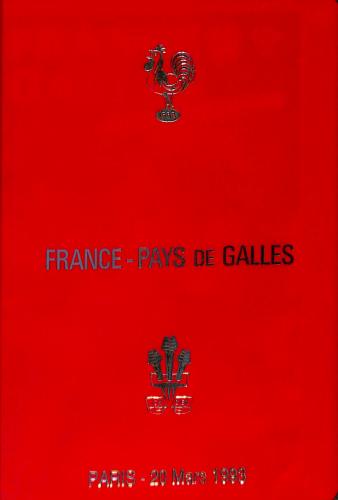 Programme officiel VIP du match France vs Pays de Galles du 20 mars 1993