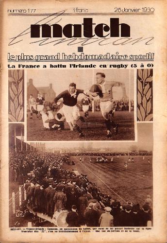 MATCH L'INTRAN N°177 DU 28 JANVIER 1930