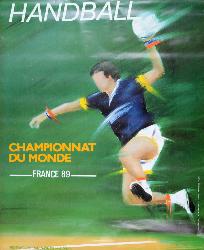 AFFICHE DU TOURNOI QUALIFICATIF (MONDIAL) POUR LES CHAMPIONNATS DU MONDE 1990