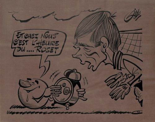CARICATURE ORIGINALE DE JEAN-PIERRE ROSET