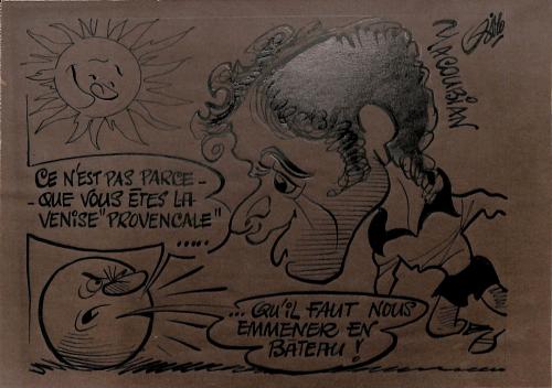 CARICATURE ORIGINALE DE JEAN-CLAUDE YACOUBIAN