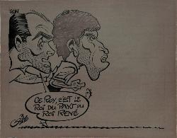CARICATURE ORIGINALE D'HON ET ROY (ANGERS)