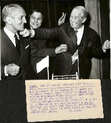 LOT DE 2 PHOTOS ORIGINALES DE PRESSE DE CARPENTIER ET CHEVALIER