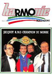 PROGRAMME OFFICIEL DU CHAMPIONNAT DU MONDE ENTRE JACQUOT ET CURRY LE 11 FÉVRIER 1989