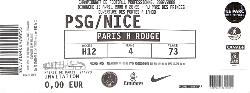 BILLET ENTIER PSG VS NICE DU 13 AVRIL 2008