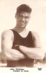 Carte postale de Jack Dempsey.
