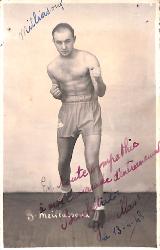 Carte postale dédicacée par Georges Meillassoux.