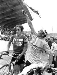 PHOTO ORIGINALE DE PRESSE DE GRELIN ET GUIMARD AU TOUR DE FRANCE 1971