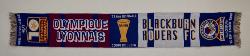 ÉCHARPE FOOTBALL OLYMPIQUE LYONNAIS VS BLACKBURN ROVERS FC