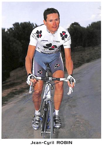 CARTE PHOTO DE JEAN-CYRIL ROBIN AUTOGRAPHIÉE