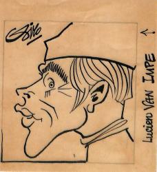 Caricature originale de Lucien VAN IMPE (BEL)