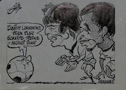 CARICATURE ORIGINALE DE MOUTIER ET JACQUES (NANCY)