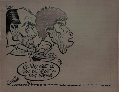 CARICATURE ORIGINALE D'HON ET ROY (ANGERS)
