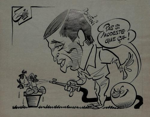 CARICATURE ORIGINALE DE PIERRE DORSINI