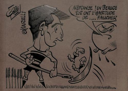 CARICATURE ORIGINALE DE BERNARD CHIARELLI