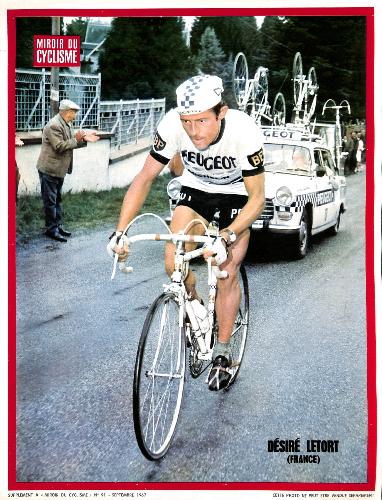PHOTO DE DÉSIRÉ LETORT SUPPLÉMENT DU MIROIR DU CYCLISME 1967