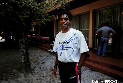 PHOTO ORIGINALE DE PRESSE AUTOGRAPHIÉE DE PATRICE LOKO