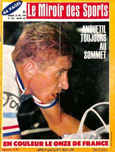 BUT ET CLUB LE MIROIR DES SPORTS N°1151 DU 28 SEPTEMBRE 1966