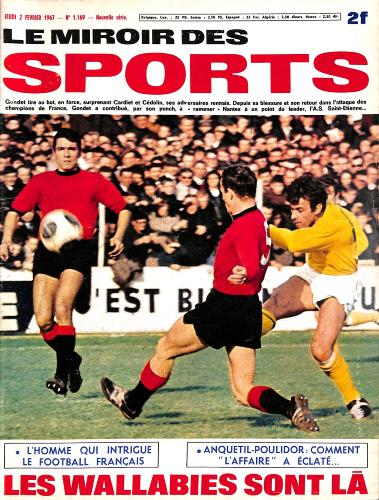 BUT ET CLUB LE MIROIR DES SPORTS N°1169 DU 2 FÉVRIER 1967