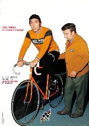 PHOTO PUBLICITAIRE D'EDDY MERCKX ET ERNESTO COLNAGO 1972