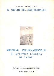 PROGRAMME OFFICIEL MEETING INTERNATIONAL ATHLÉTISME 1963