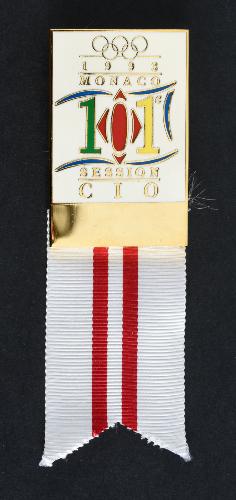 BADGE DE LA 101ÈME SESSION DU CIO MONACO 1993