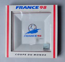 CENDRIER CÉRAMIQUE COUPE DU MONDE FOOTBALL FRANCE 1998