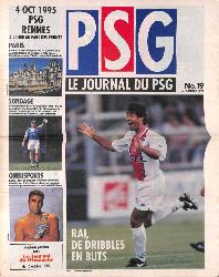Le journal du PSG N°19 du 1 octobre 1995