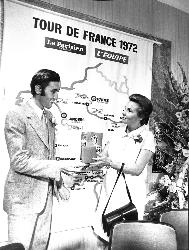 PHOTO ORIGINALE DE PRESSE D'EDDY MERCKX AU TOUR DE FRANCE 1972
