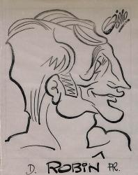 Caricature originale de Daniel ROBIN (FR) Lutte