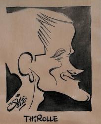 Caricature originale de Jean-Claude THIROLLE (FR) Athlétisme