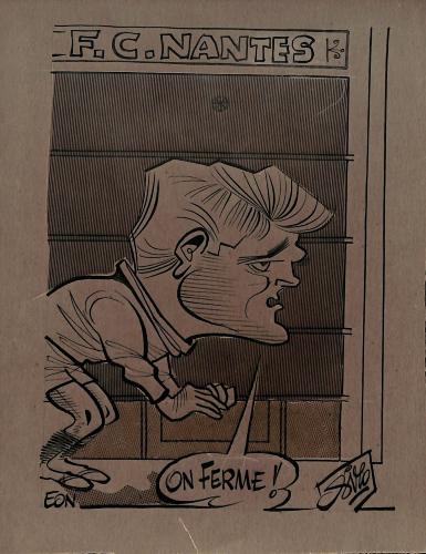 CARICATURE ORIGINALE DE DANIEL EON (F.C. NANTES)