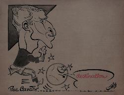 CARICATURE ORIGINALE DE PAUL COURTIN