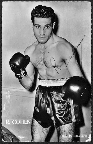 CARTE PHOTO AUTOGRAPHIÉE DE ROBERT COHEN