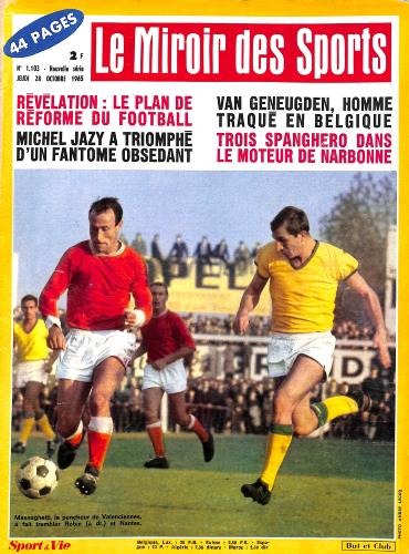 BUT ET CLUB LE MIROIR DES SPORTS N°1103 DU 28 OCTOBRE 1965