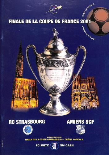 PROGRAMME OFFICIEL DU MATCH DE LA FINALE RC STRASBOURG VS AMIENS SCF
