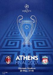 PROGRAMME OFFICIEL DU MATCH AC MILAN VS LIVERPOOL FC DU 23 MAI 2007