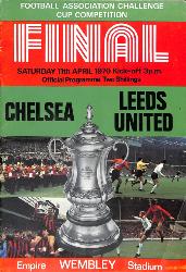 PROGRAMME OFFICIEL FINALE FA CUP CHELSEA FC VS LEEDS UNITED DU 11 AVRIL 1971