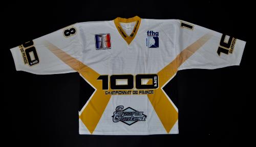 MAILLOT DE HOCKEY SUR GLACE N°18 POUR LES 100 ANS DU CHAMPIONNAT DE FRANCE